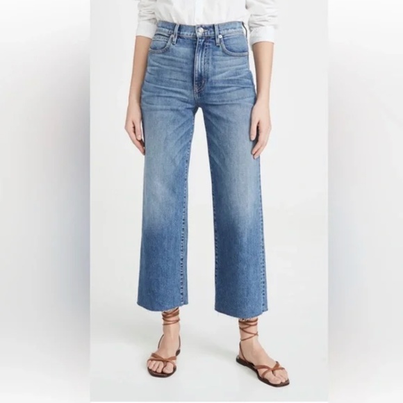 SLVRLAKE Grace Crop Raw Hem Jeans Size 27